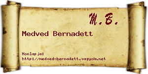 Medved Bernadett névjegykártya